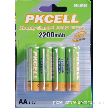 Ni-MH already charged ready for use battery